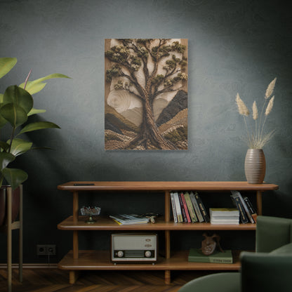 Textured Earth Tree Relief Organic Landscape Trees Wall Art & Canvas Print