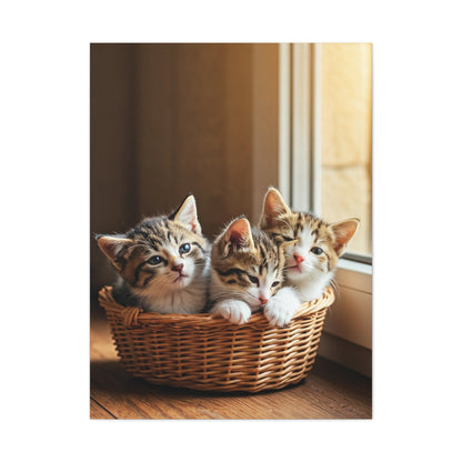 Basket of Kittens Wall Art & Canvas Prints