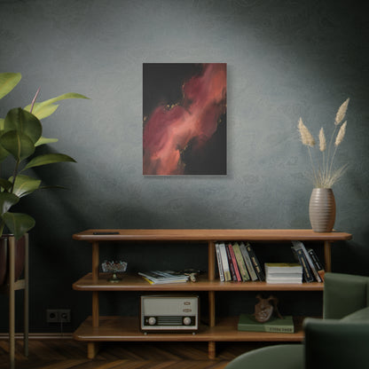 Red and Black Smoky Luxury Abstract Wall Art & Canvas Print