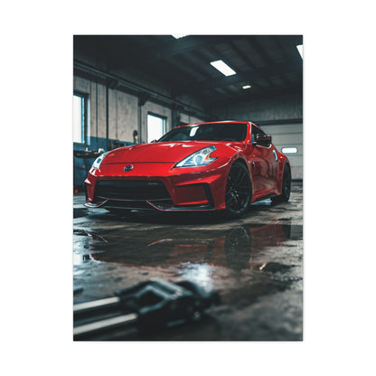 Nissan 370Z Underground Mechanic Garage Wall Art & Canvas Prints
