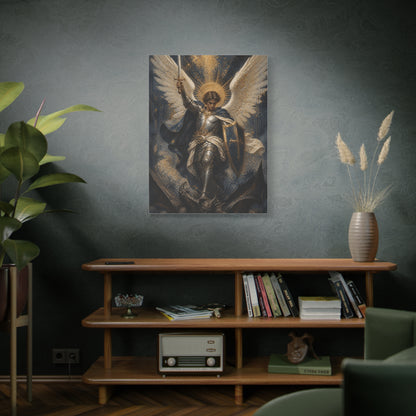 St. Michael Triumph Over Darkness Wall Art & Canvas Print
