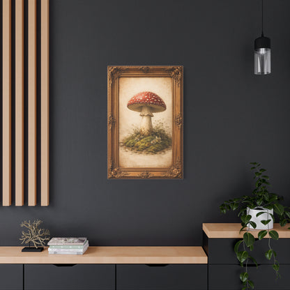 Antique Gold-Framed Amanita Portrait Wall Art & Canvas Print