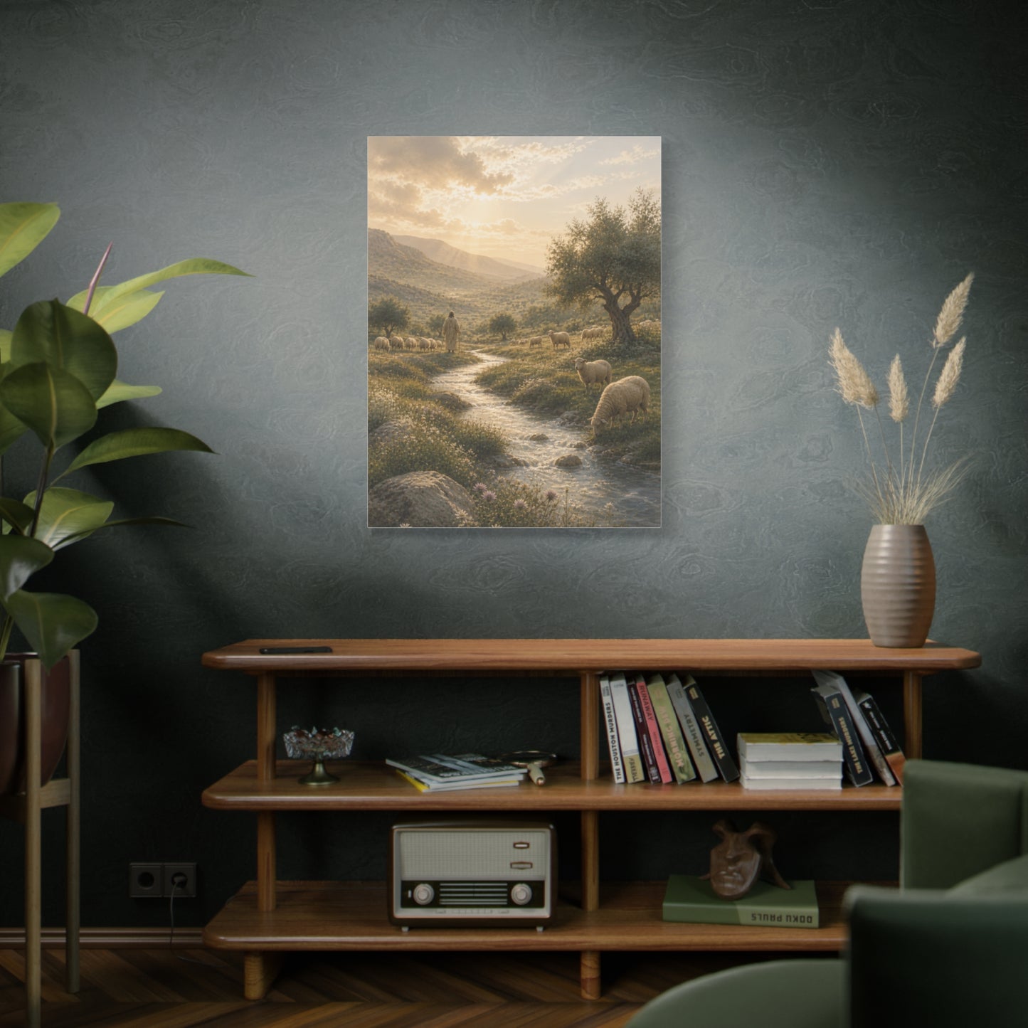 Psalm 23 Shepherd Valley Wall Art & Canvas Print