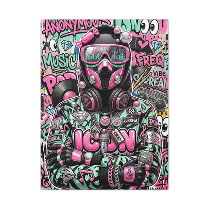 Pop Graffiti Music Icon Wall Art & Canvas Print
