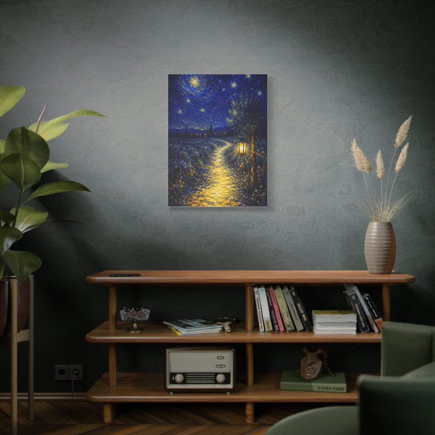 John 8:12 Lantern Path Scripture Wall Art & Canvas Print
