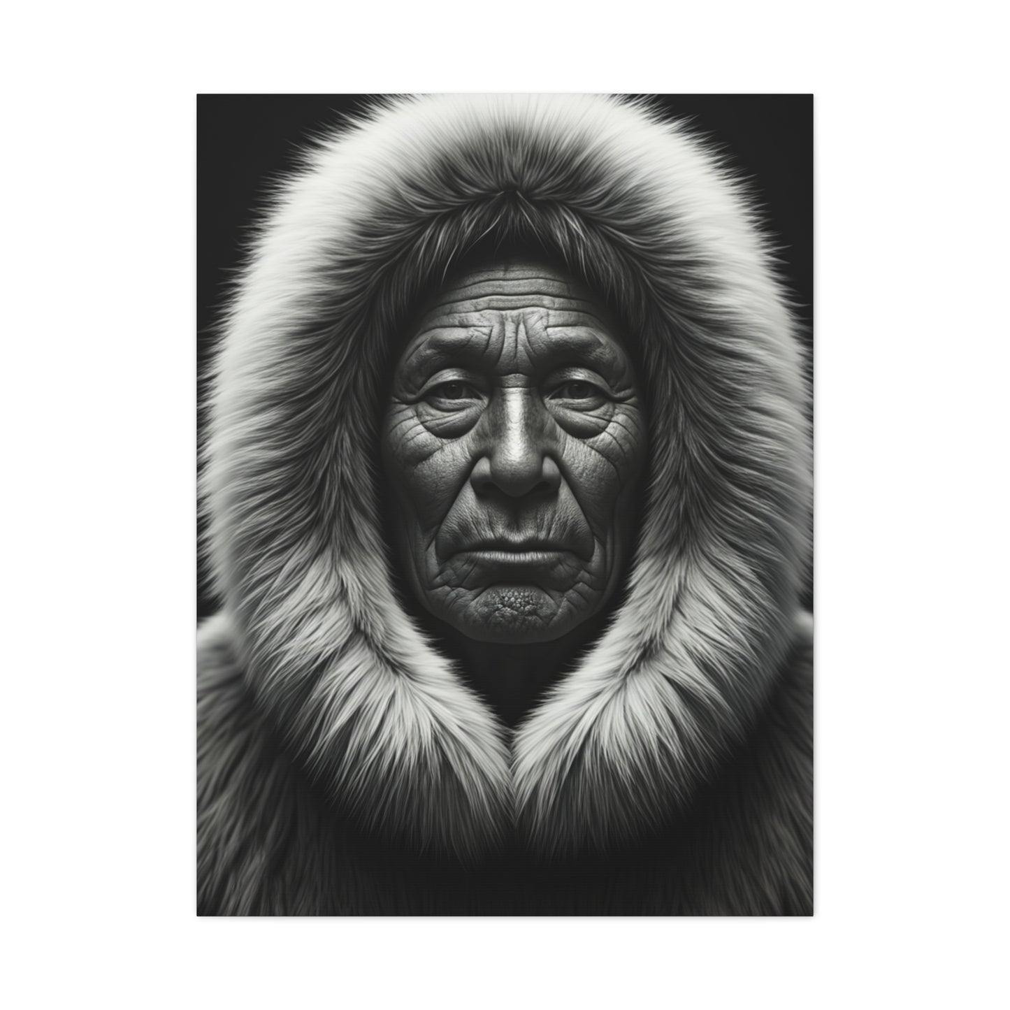 Wisdom of the Ancestors Black & White Portrait Wall Art & Canvas Prints