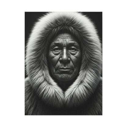 Wisdom of the Ancestors Black & White Portrait Wall Art & Canvas Prints