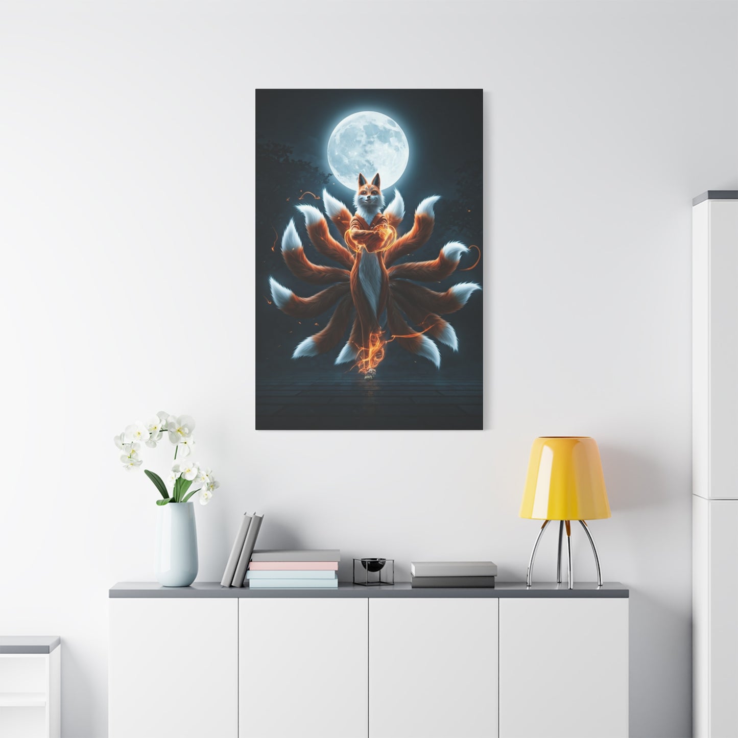 Lunar Fox Spirit Wall Art & Canvas Prints
