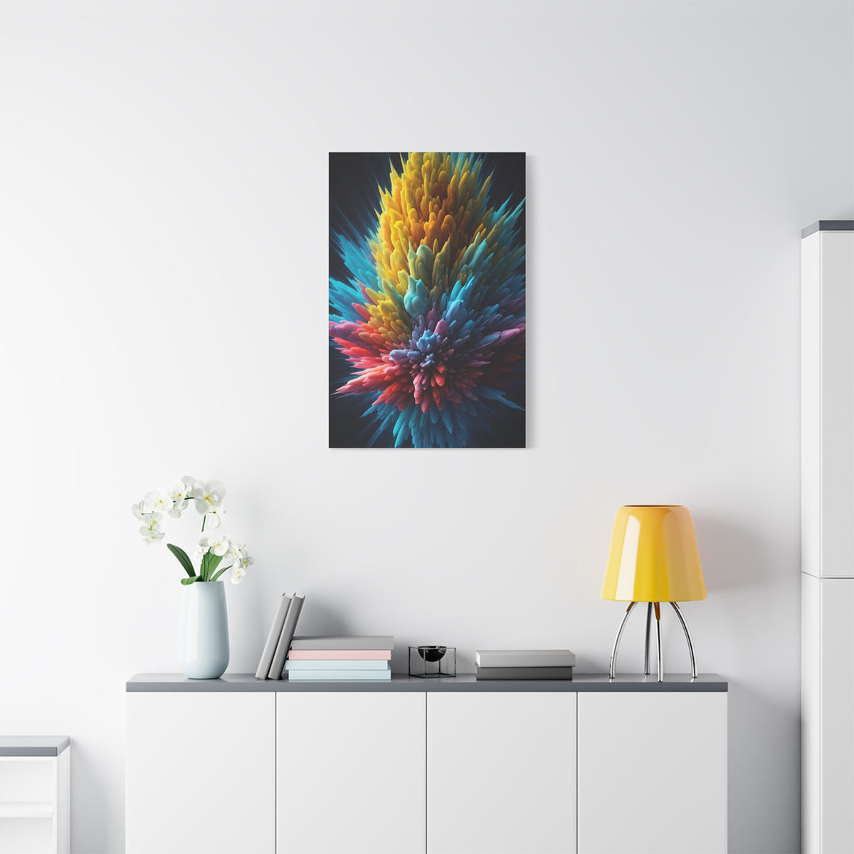Vibrant Energy Bloom Abstract Wall Art & Canvas Prints