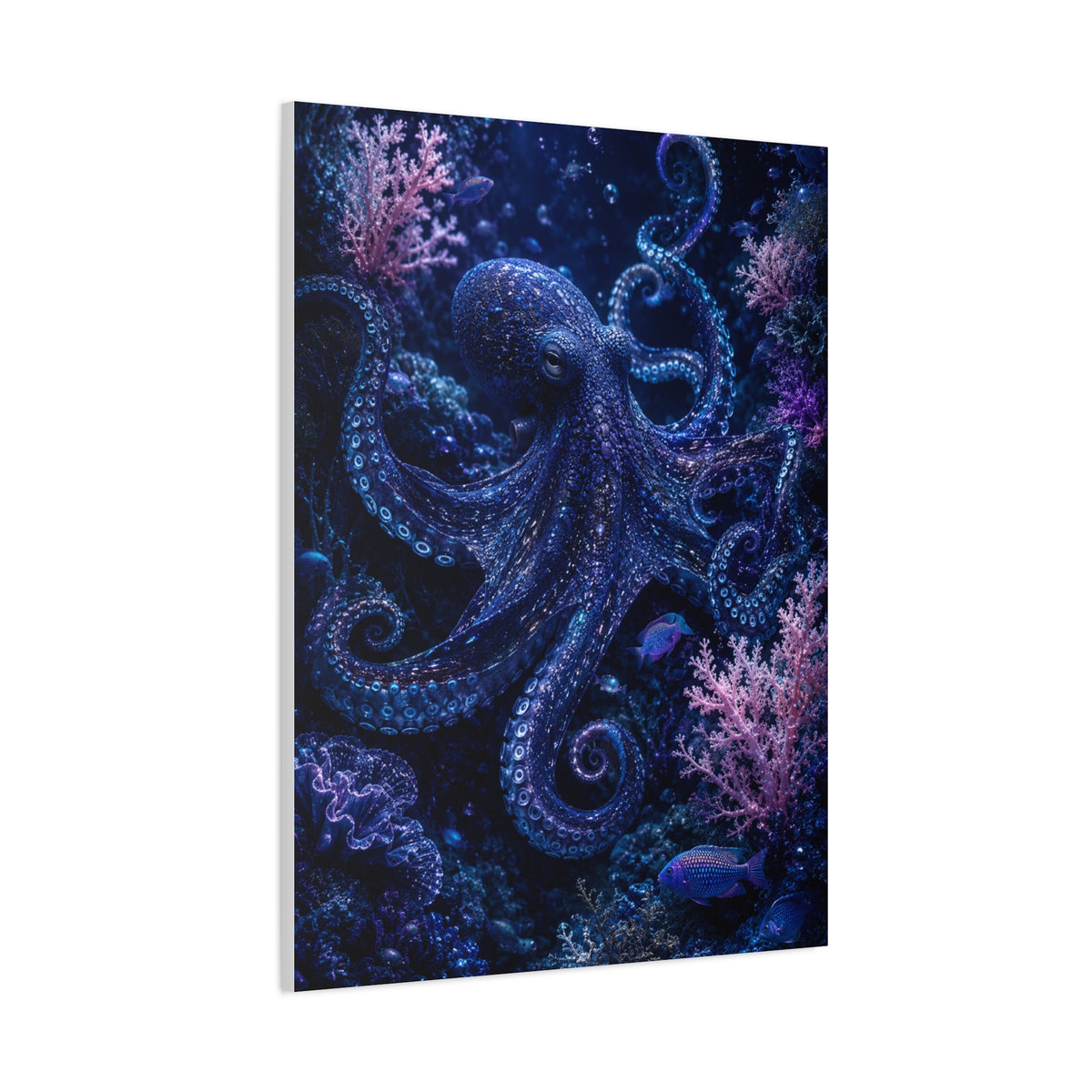 Deep Ocean Octopus Fantasy Tropical Wall Art & Canvas Print