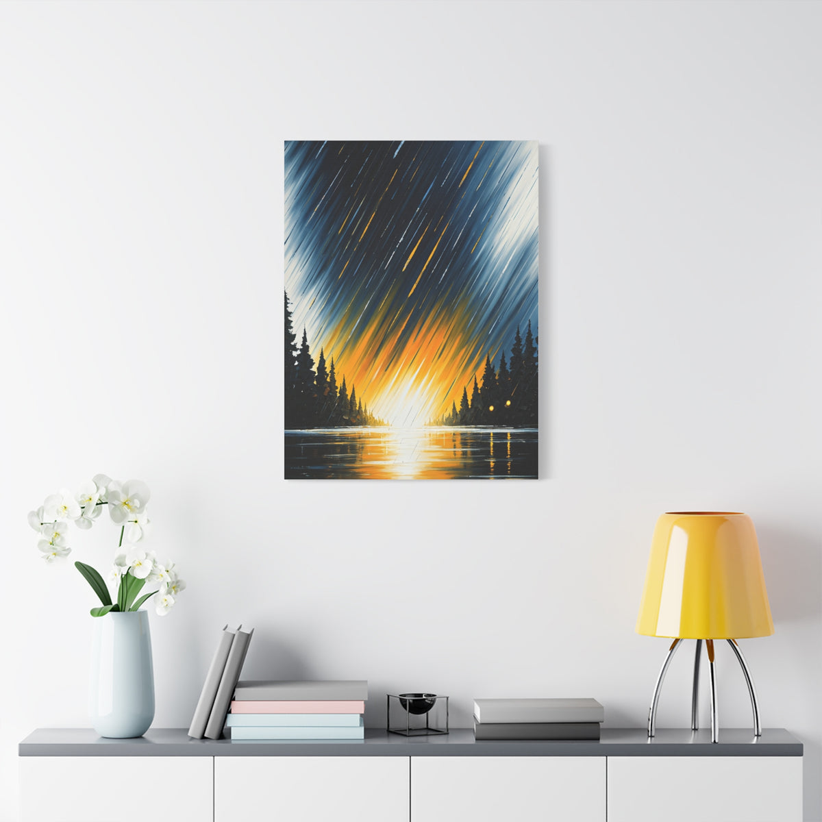 Golden Horizon Forest Landscape Wall Art & Canvas Prints