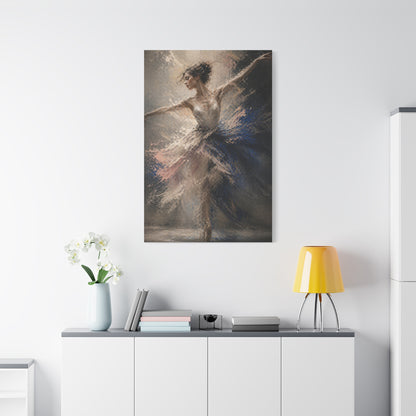 Expressive Ballet Motion Painting Wall Art & Canvas Print