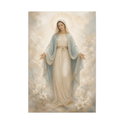 Our Lady of Grace Soft Luminous Portrait Wall Art & Canvas Print