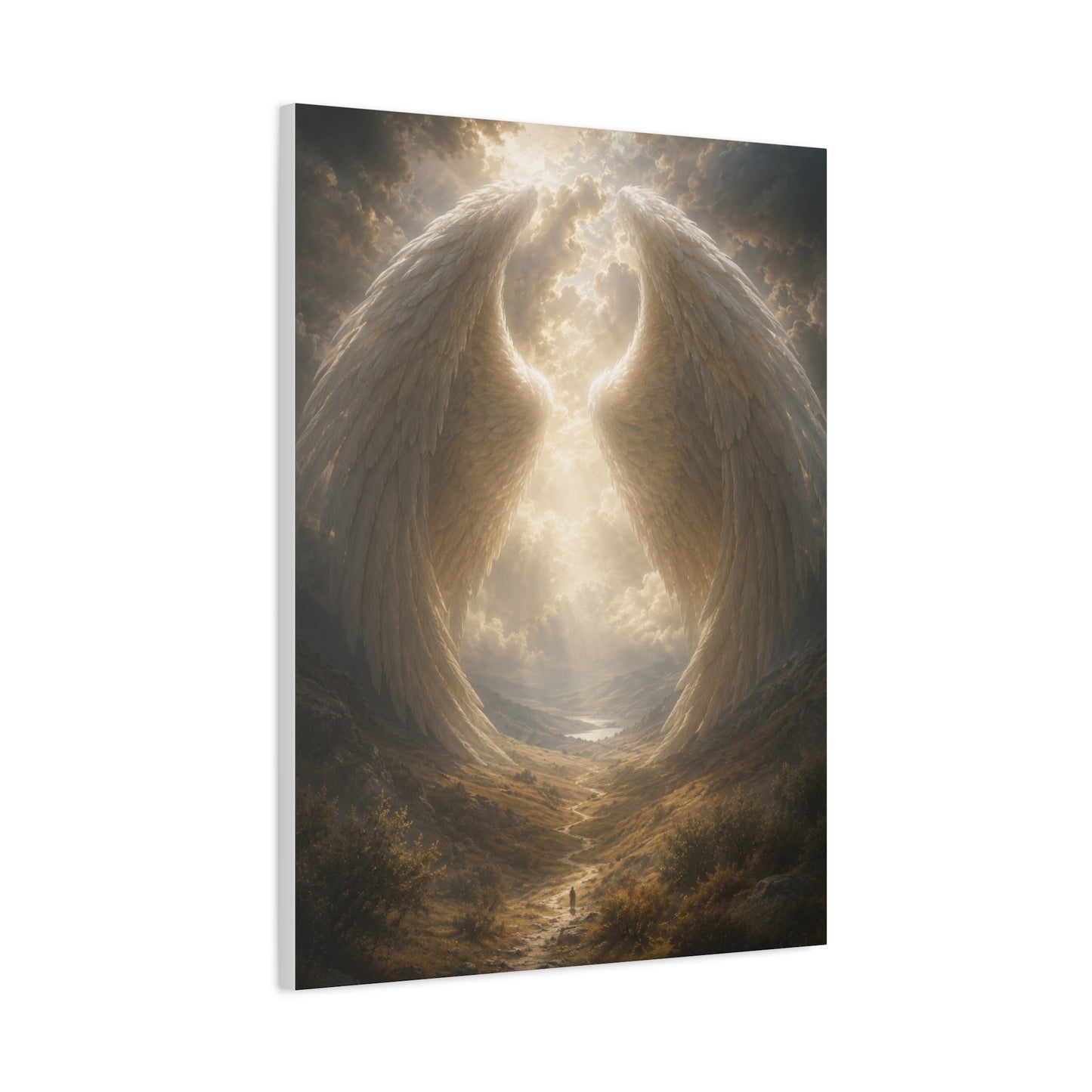 Under His Wings Scripture Wall Art & Canvas Print