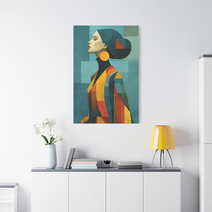 Geometric Fashion Portrait Elegance Wall Art & Canvas Print