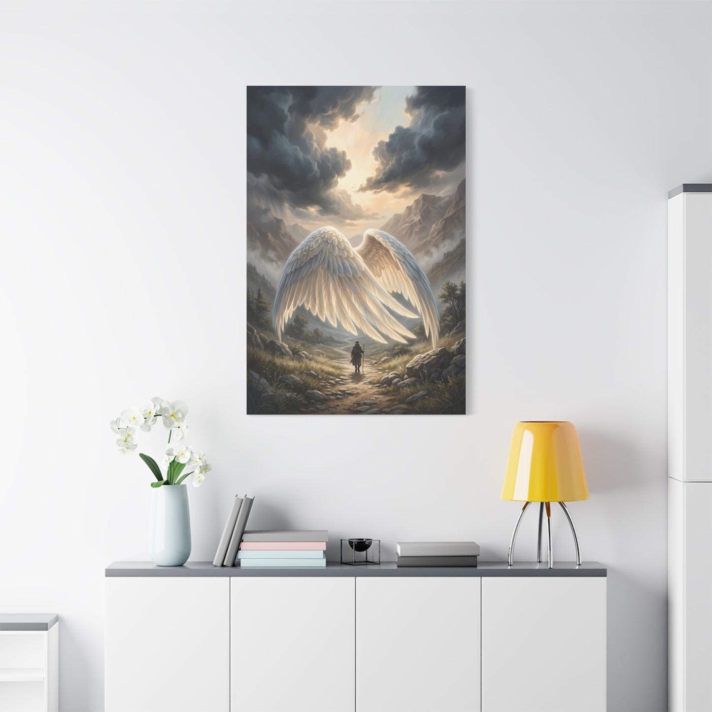 Psalm 91 Wings of Refuge Scripture Wall Art & Canvas Print