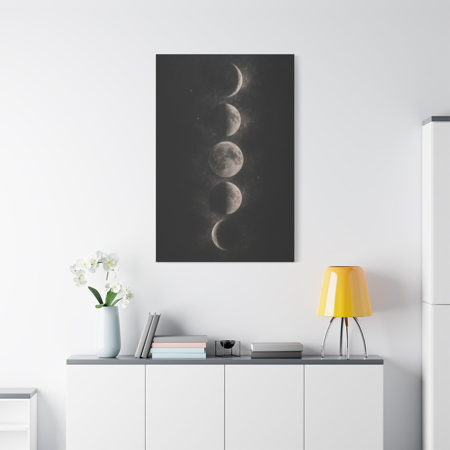 Moon Phase Minimal Celestial Wall Art & Canvas Print