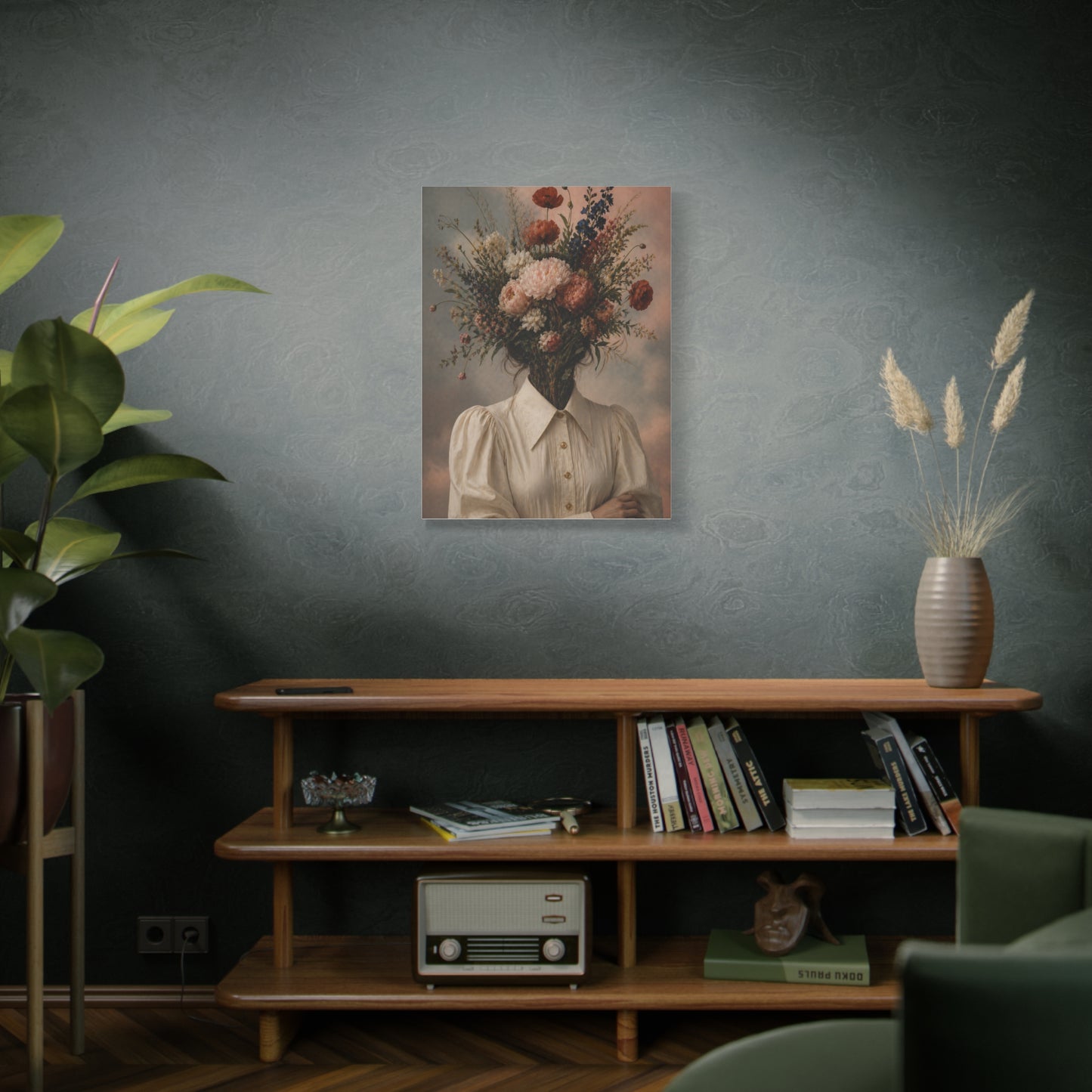 Surreal Floral Identity Portrait Wall Art & Canvas Print