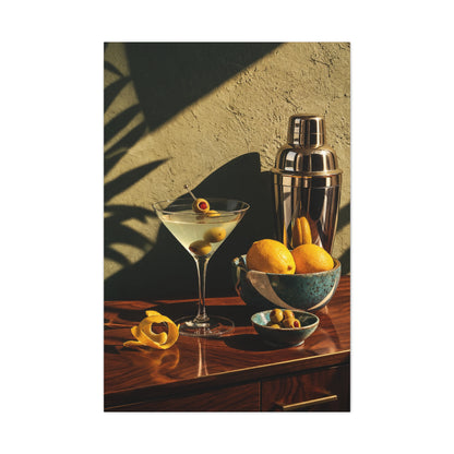 Graphic Cocktail Bar Still Life Wall Art & Canvas Print