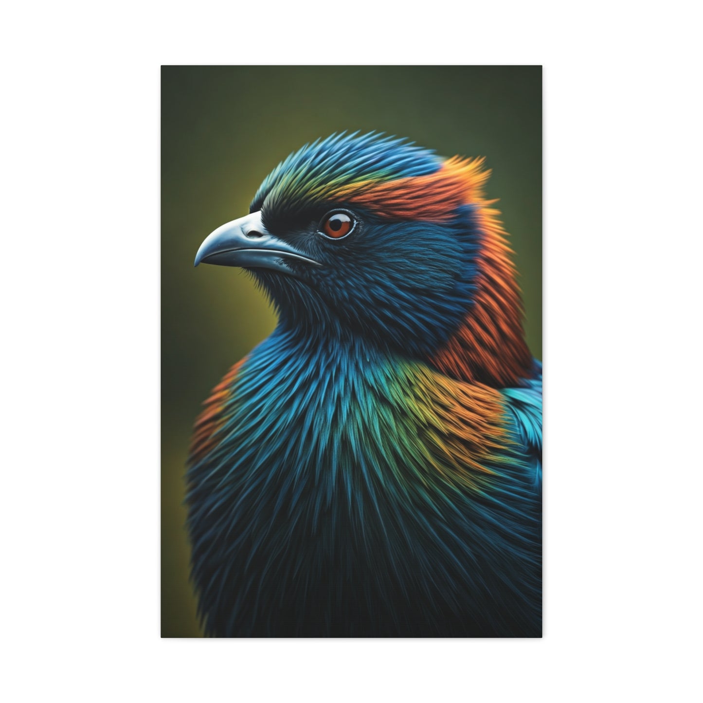Vibrant Jewel-Toned Bird Portrait Wall Art & Canvas Prints
