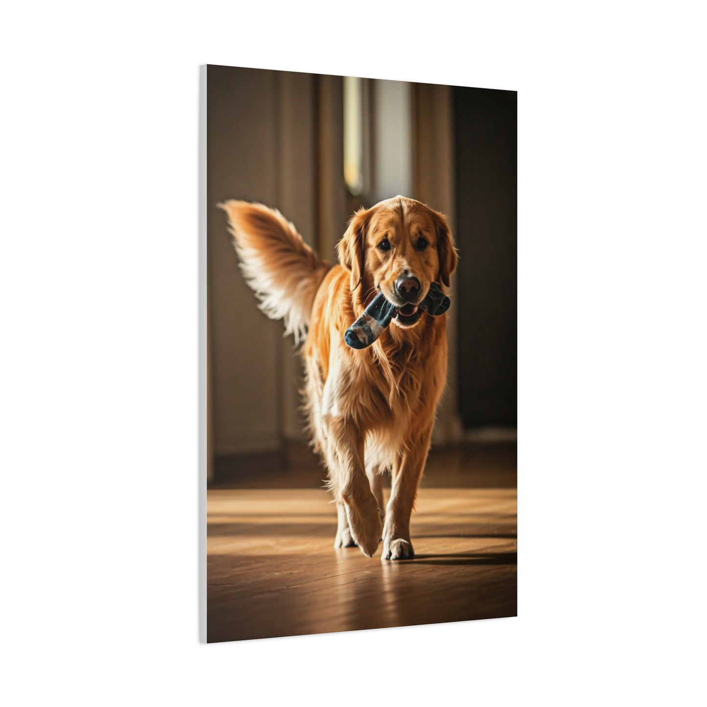 Golden Fetch Joy Wall Art & Canvas Print