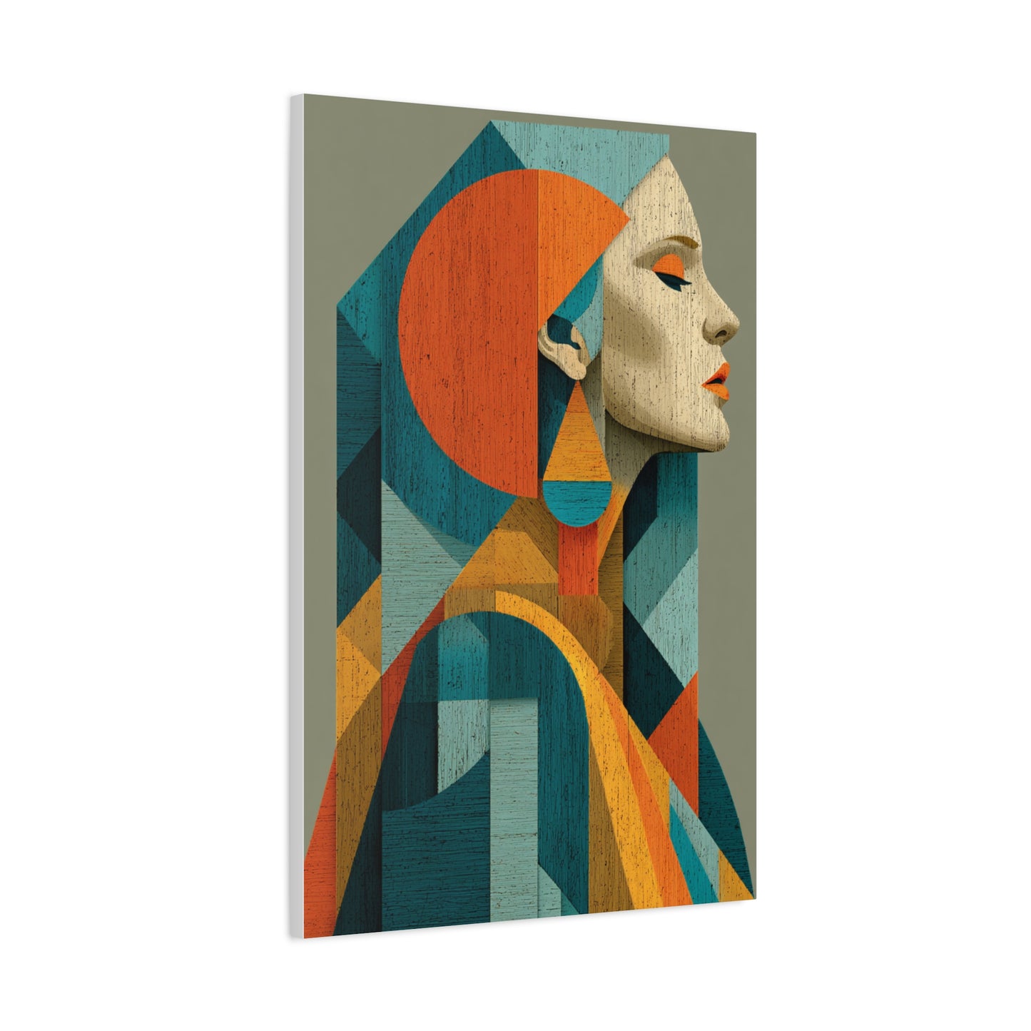 Abstract Modernist Profile Composition Wall Art & Canvas Print