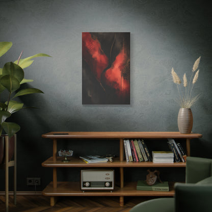 Red and Black Luxury Abstract Flow Wall Art & Canvas Print