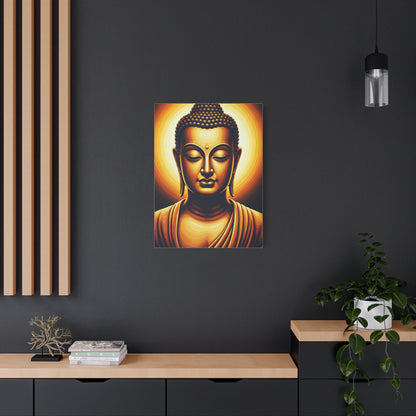 Golden Aura Buddha Meditation Wall Art & Canvas Prints
