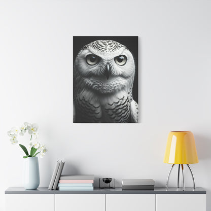 Snowy Owl Intense Gaze Wall Art & Canvas Prints