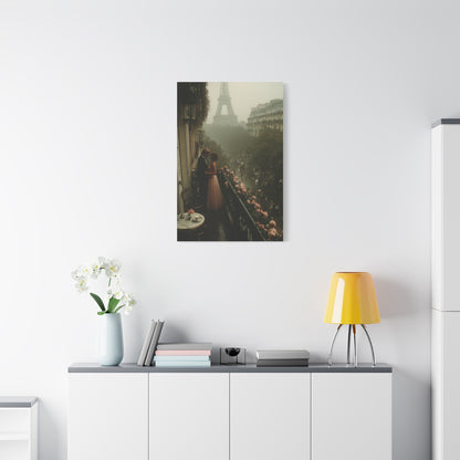 Paris Balcony Dawn Romance Wall Art & Canvas Print