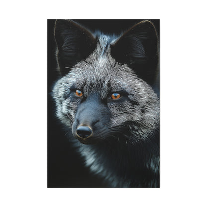 Silver Fox Velvet Portrait Wall Art & Canvas Print