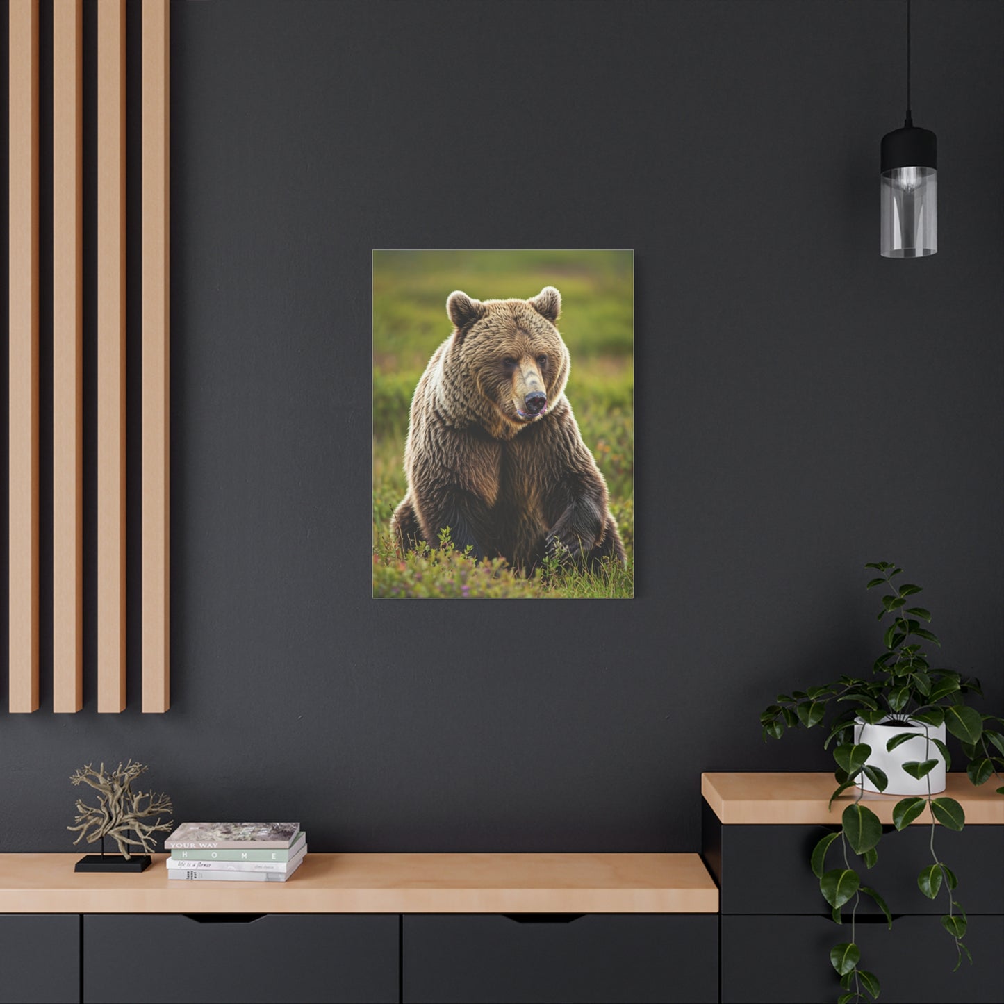 Wild Brown Bear Portrait wall art & canvas prints
