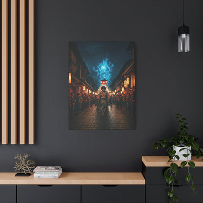 Spirit Procession of the Blue Flame Wall Art & Canvas Prints