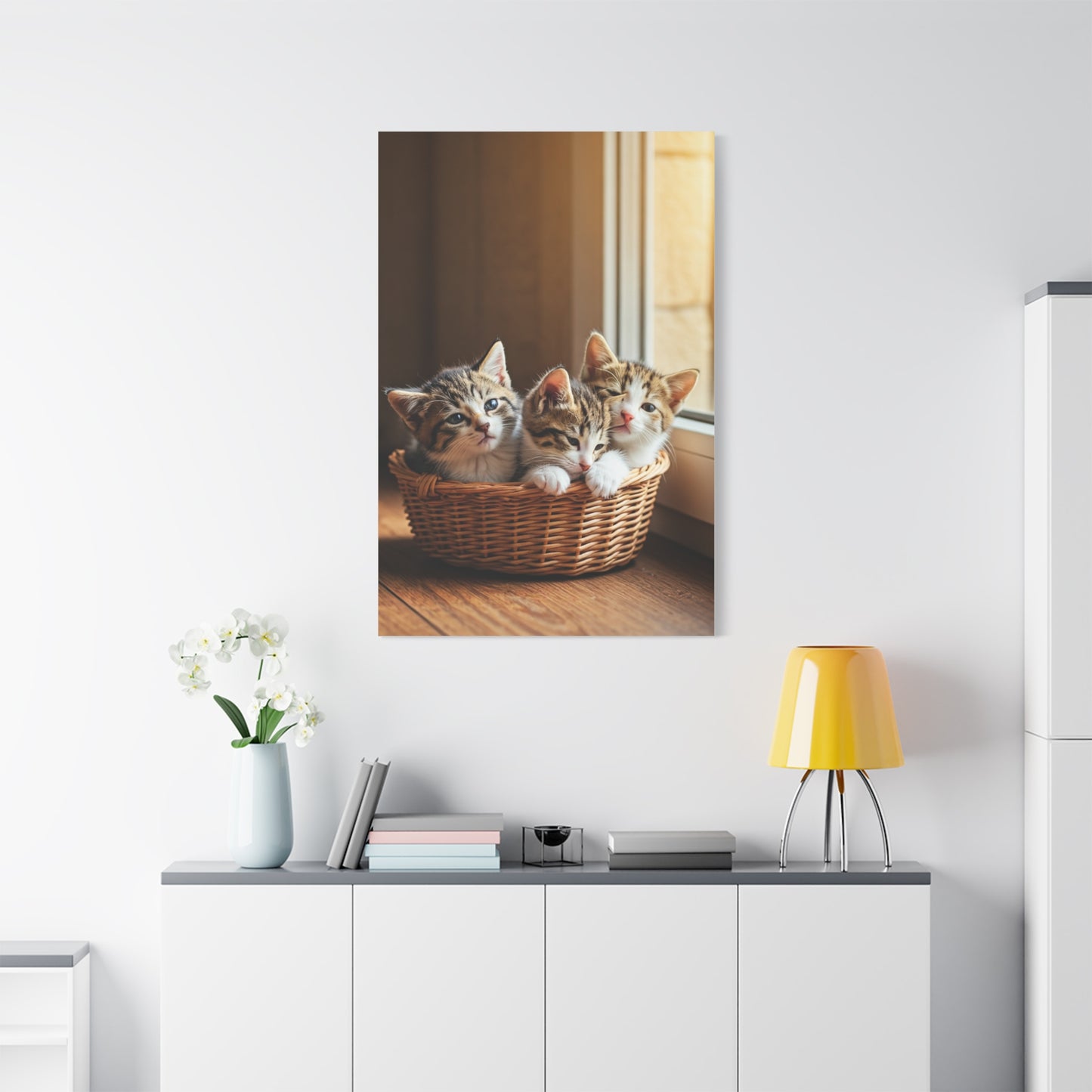 Basket of Kittens Wall Art & Canvas Prints