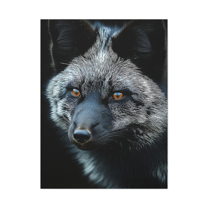 Silver Fox Velvet Portrait Wall Art & Canvas Print