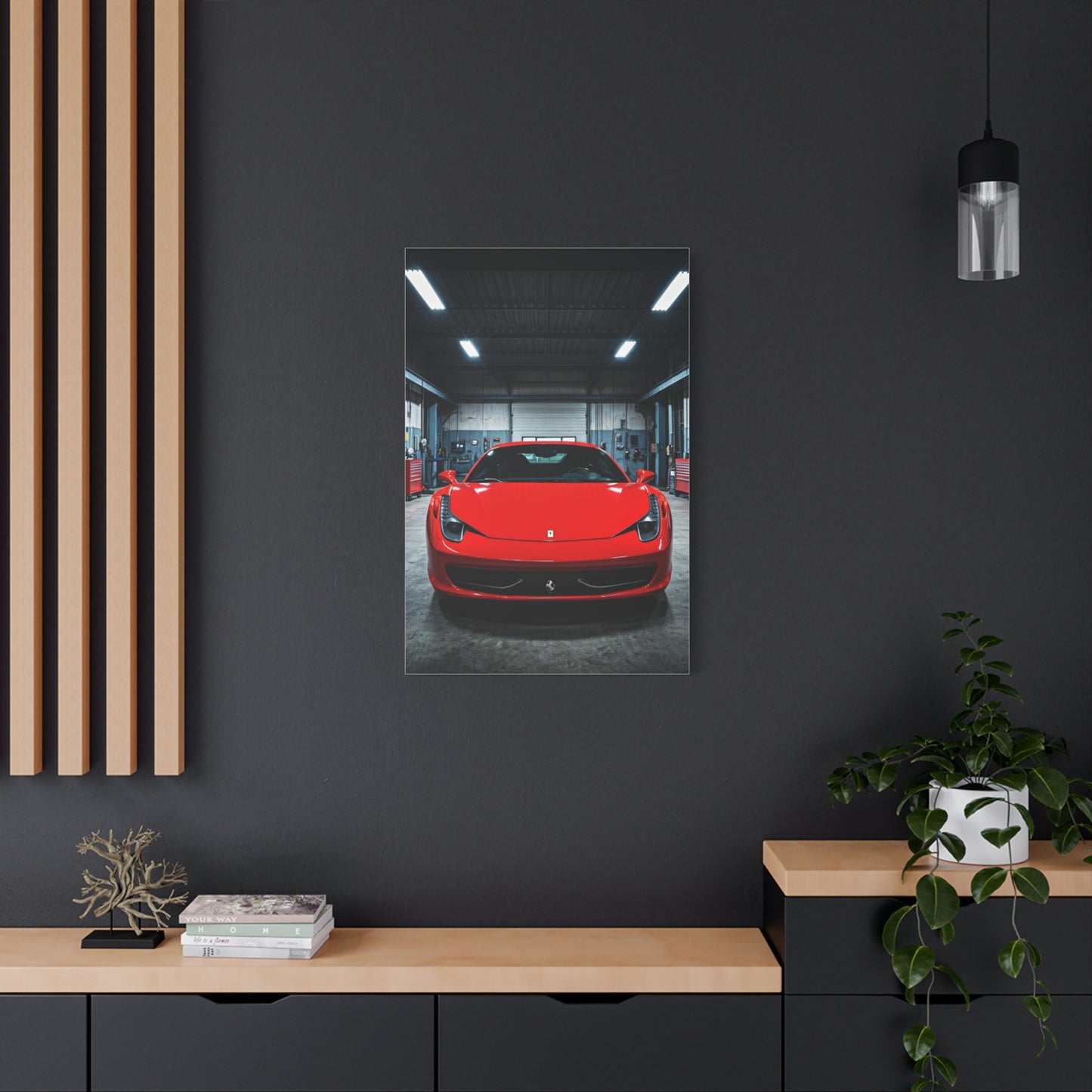Ferrari 458 Italia Service Bay Craftsmanship Wall Art & Canvas Prints