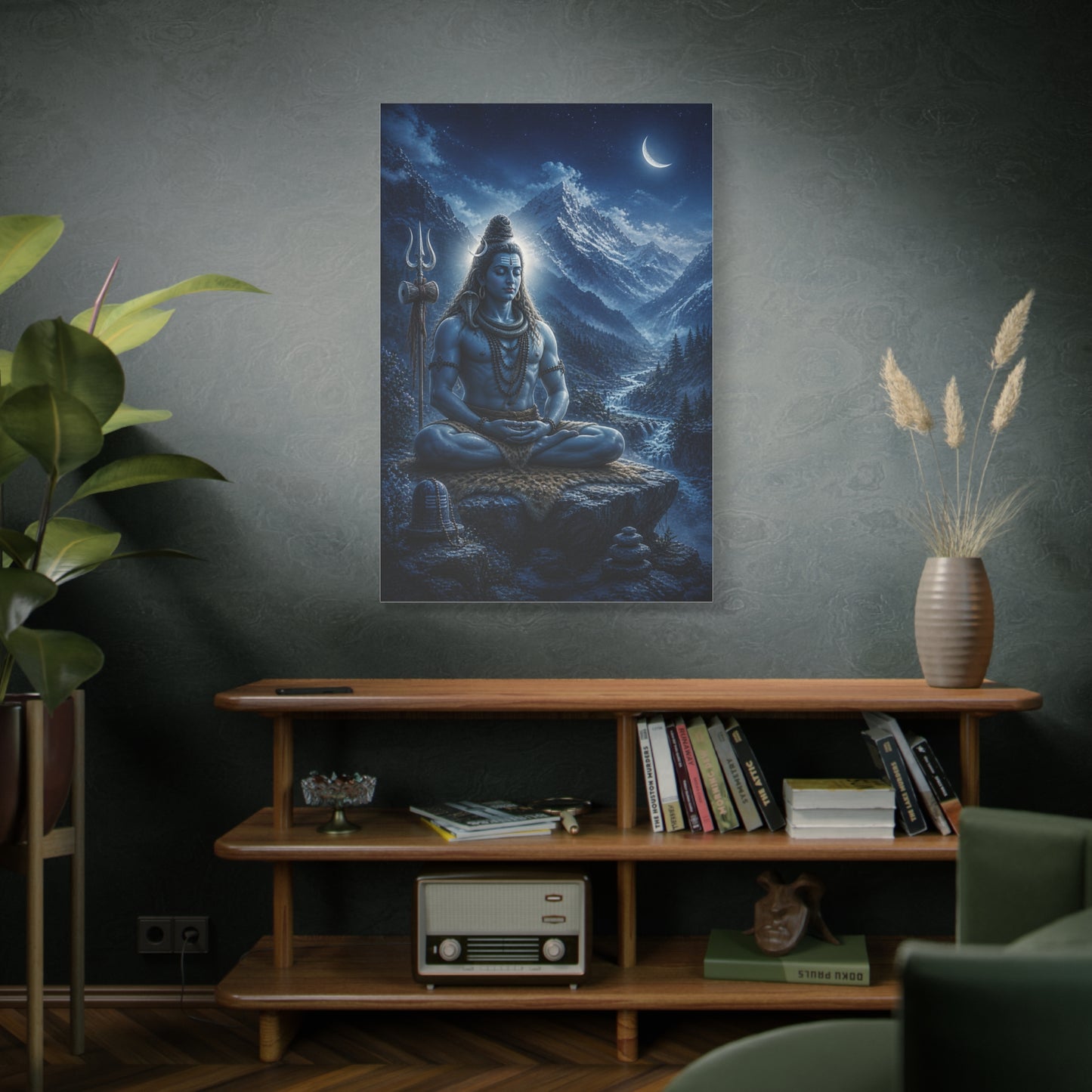 Shiva Himalayan Meditation Wall Art & Canvas Print