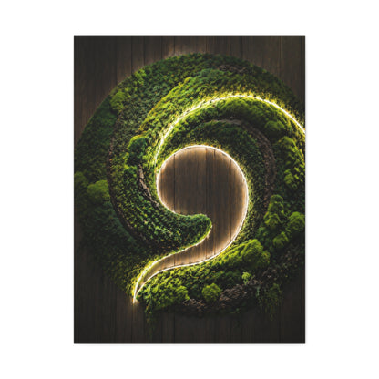 Moss Innovation Spiral Biophilic Wall Art & Canvas Print
