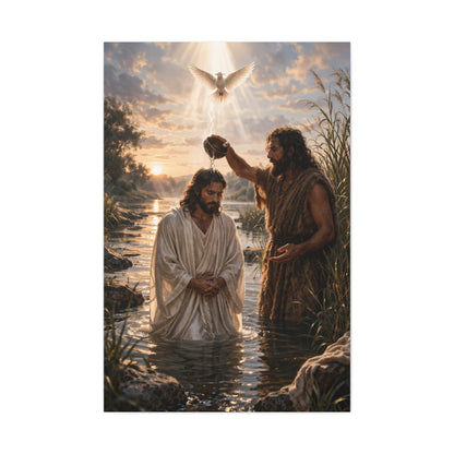 Baptism of Christ Sacred River Wall Art & Canvas Print