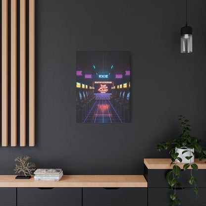 Retro Arcade Corridor Wall Art & Canvas Prints
