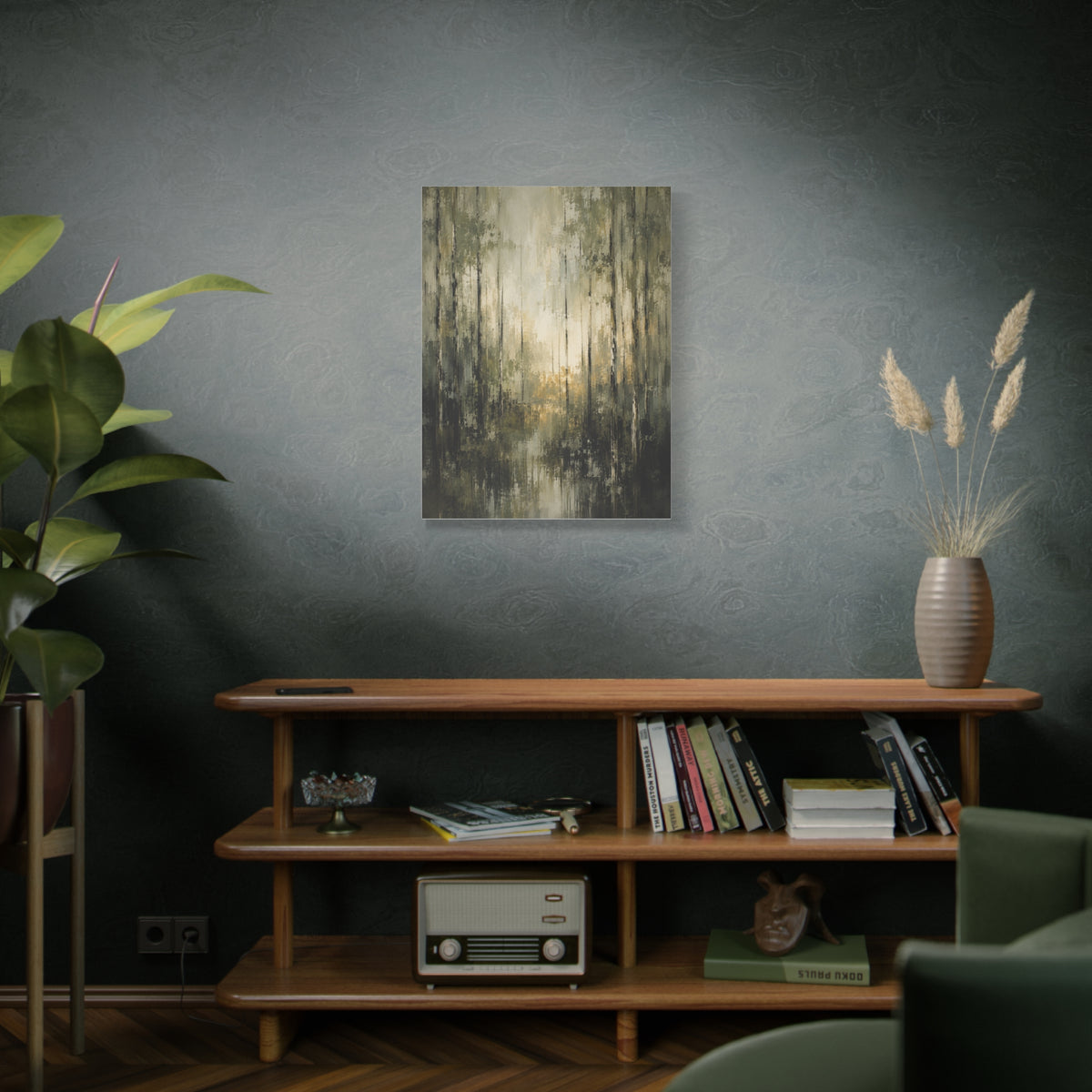 Abstract Forest Reflection Modern Trees Wall Art & Canvas Print