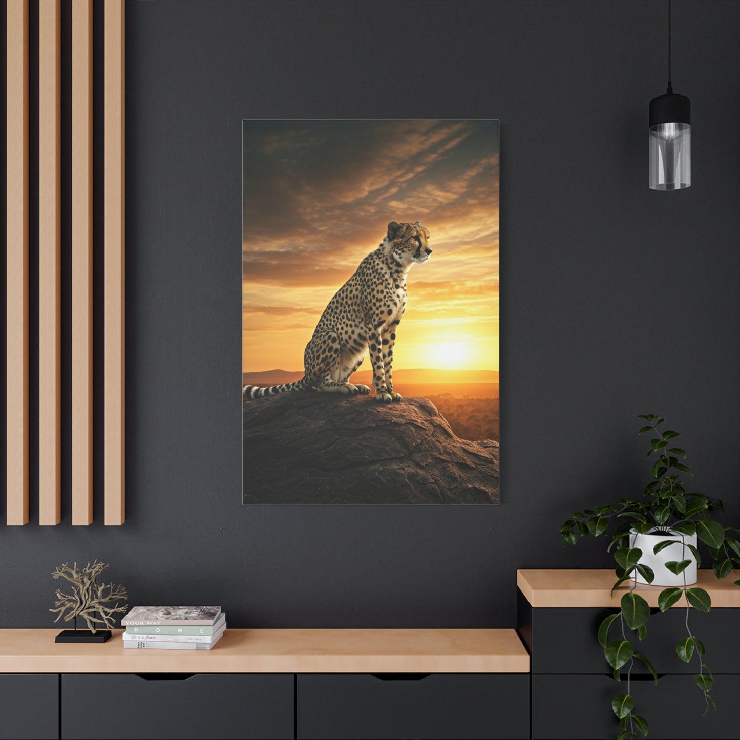 Giraffe at Dawn Wall Art & Canvas Prints