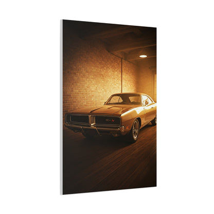 Dodge Charger R/T Restoration Garage Wall Art & Canvas Prints