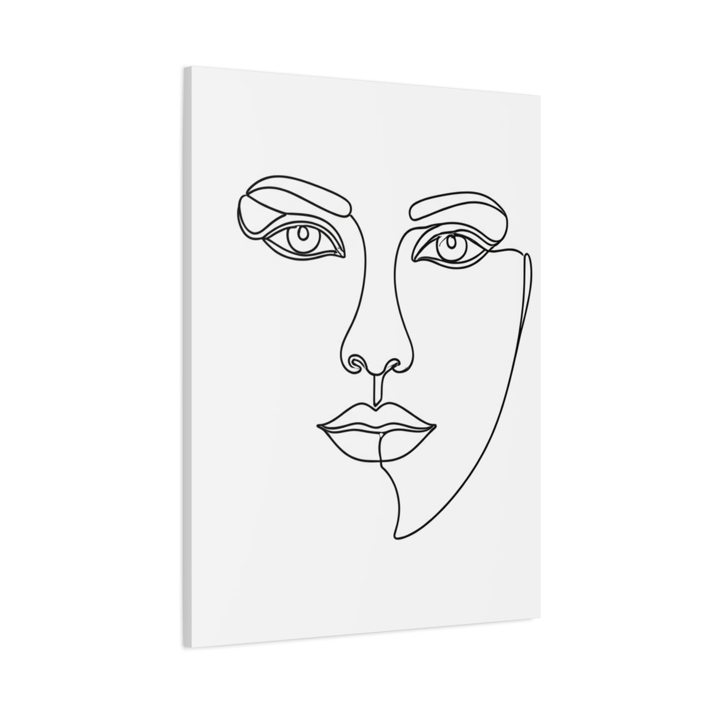 Abstract Line Face Wall Art & Canvas Prints