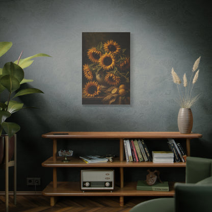 Old Master Sunflower Still Life Wall Art & Canvas Print