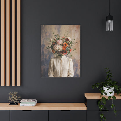 Surreal Botanical Head Portrait Wall Art & Canvas Print