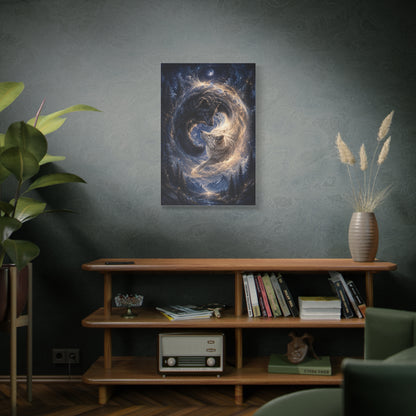 Celestial Wolf Pair Energy Vortex Wall Art & Canvas Print