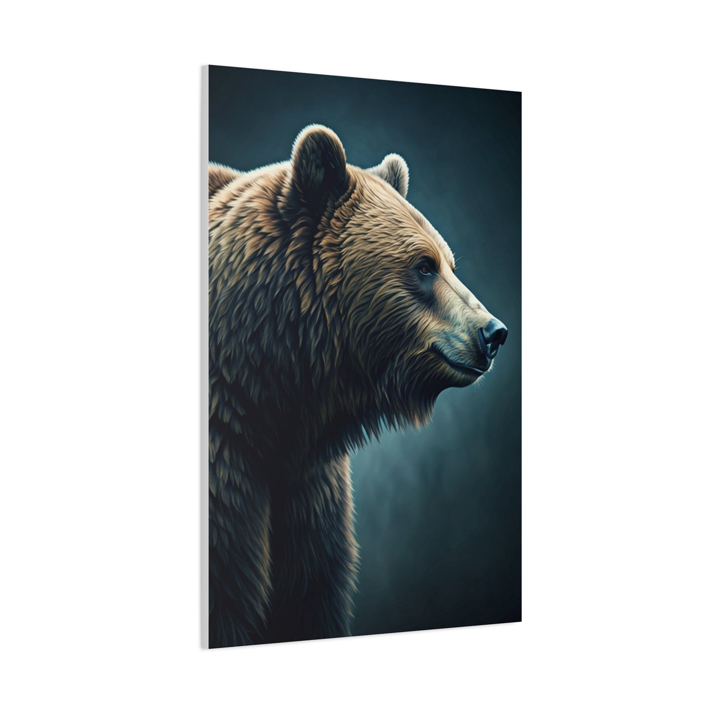 Side Profile Bear Elegance Wall Art & Canvas Prints