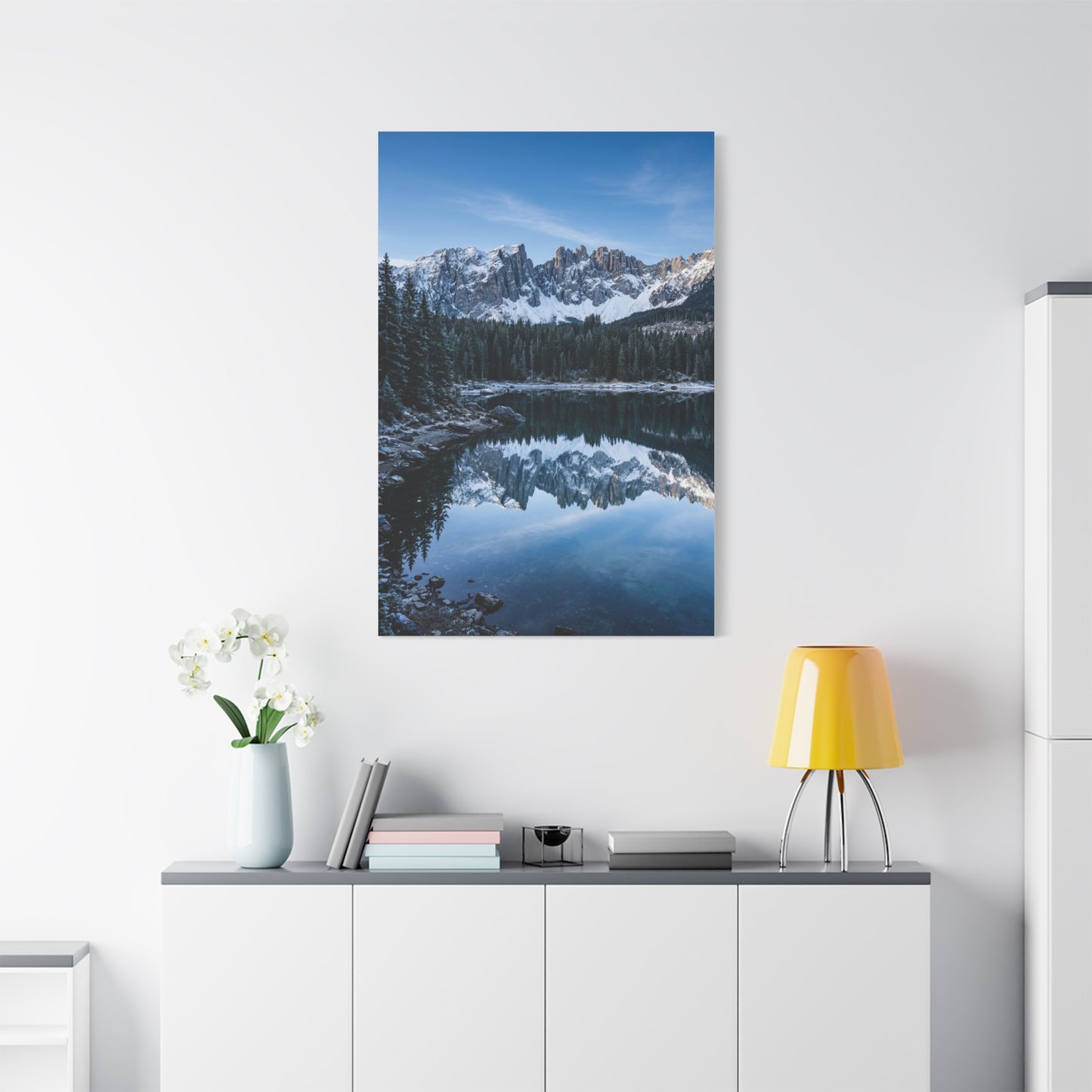 Crisp Alpine Mirror Lake Wall Art & Canvas Print