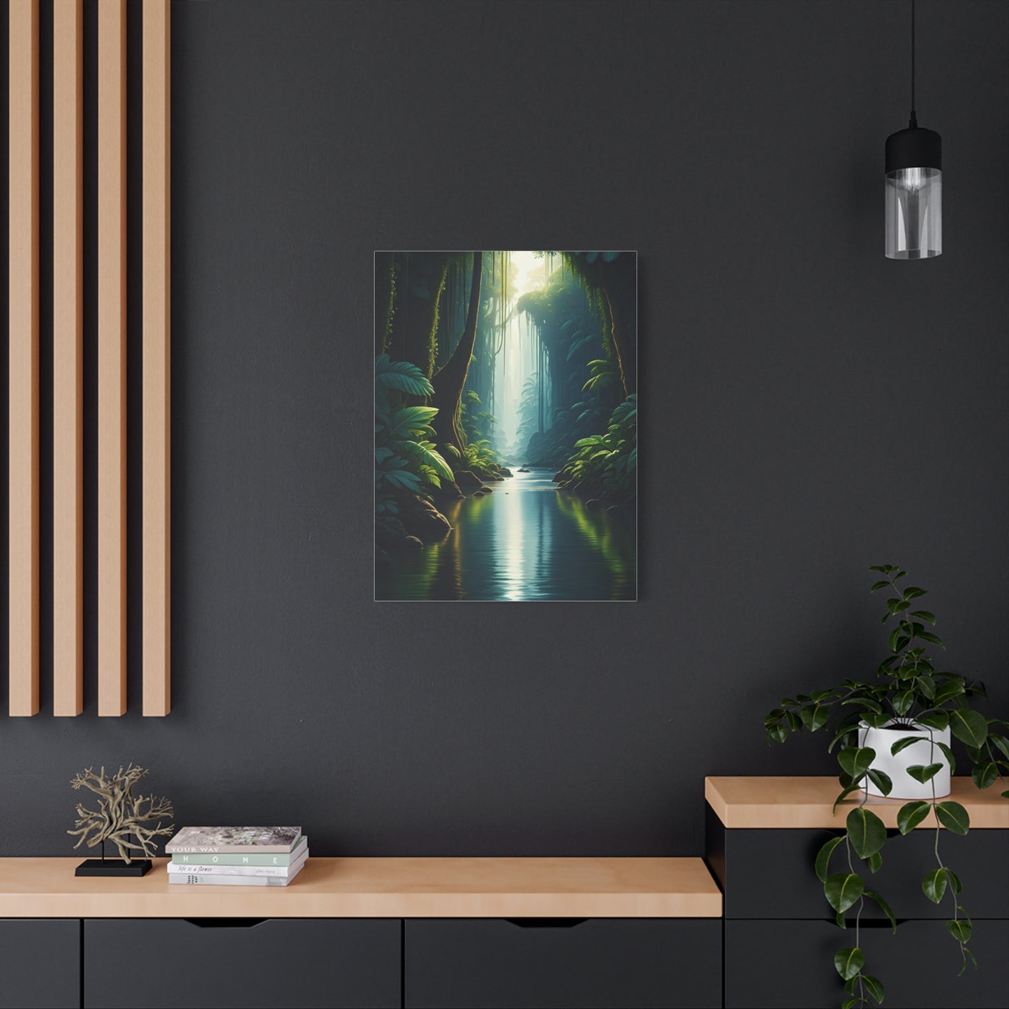Hidden Jungle Falls Wall Art & Canvas Prints